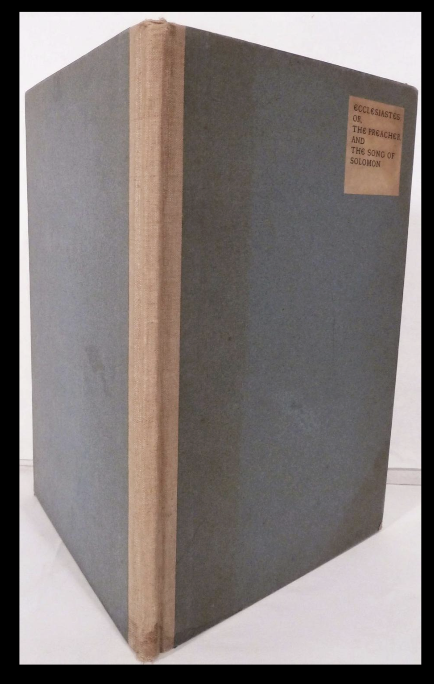 Ecclesiastes; Or, The Preacher, And The Song of Solomon, Vale Press